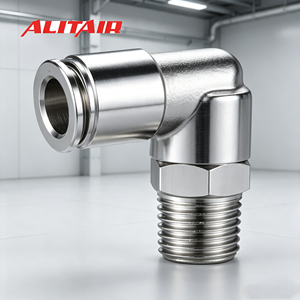 ALITAIR AMPB Raccords en laiton de type T à connexion rapide Nouveaux raccords en laiton Connecteur rapide pneumatique Raccord de tuyauterie à insertion rapide - Product Image 3