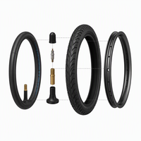 29er 29x1.9 2.3 Schrader Subaplı 48mm A/V 48L Bütil Kauçuk Yüksek Hava Sızdırmazlığı Off Road MTB Bisiklet Lastiği İç Lastik Bisiklet İç Lastiği