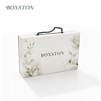 Boîte rigide pliable auto-érectible portable en carton écologique avec fermeture magnétique pour expédition à plat de vêtements haut de gamme – Vente en gros