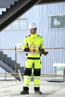Vêtements de travail globaux de bavoir de travail ignifuges de sécurité réfléchissante haute visibilité