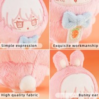 Jouet en peluche miniature personnalisé OEM ODM, jouet en peluche sur mesure avec votre propre design, lapins en peluche pour collection de fans