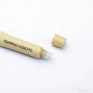 Vente en gros de tubes cosmétiques en plastique PE souple personnalisés de 5 ml à 25 ml, tubes à presser pour gloss à lèvres, tubes pour baume à lèvres avec applicateur en silicone - Product Image 3