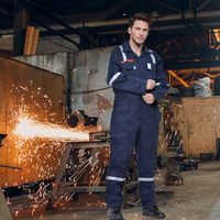 Combinaison de vêtements de travail Fr personnalisée la plus vendue avec des bandes réfléchissantes pour champ pétrolifère
