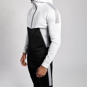 Survêtement de sport pour homme de haute qualité, vente chaude, personnalisé, en polyester et coton, décontracté, pour la course à pied, la musculation, l'entraînement, la salle de sport - Product Image 2