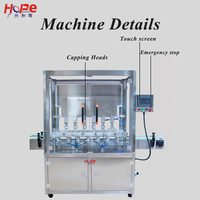 Machine de capsulage pilotée par servo de Type linéaire à 6 têtes pour capsuleuse de bouchon de pot de bouteille en verre en plastique de noix de biscuit
