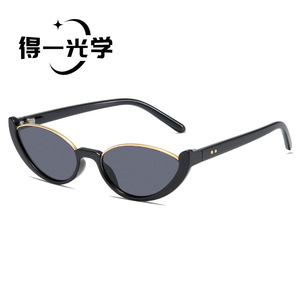 De Yi Optics Cat Eye <b>Sunglasses</b> For Women Pc Frame Uv400 Protection Fashionable Outdoors Driving Party Use - Product Image 2