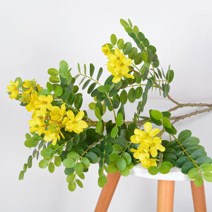 Branches d'Arbre à Locustiers Artificielles Jaune 71 Pouces en Plastique pour Décoration Florale et Arrangements - Product Image 3