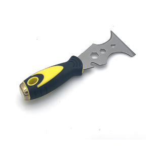 工业级不锈钢 15 合 1 软握式油漆工工具，带锤头，2 个柔性刮刀，多功能抹刀 - Product Image 2