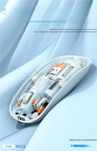 Ratón Inalámbrico Transparente con Logotipo OEM al por Mayor, BT1/BT2, Ratón Inalámbrico Portátil y Ligero, Fabricante - Product Image 4