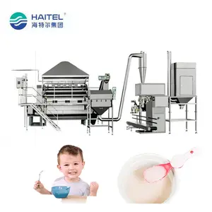 Fully Automatic Nutrition Baby Cereal Food Powder Oat Flakes Manufacturing Machine Processing Line