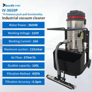 Aspirateur industriel humide et sec monophasé 220V 3600W 100L pour atelier de lavage automobile - Product Image 2