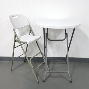 Table de <span class=keywords><strong>bar</strong></span> pliable <span class=keywords><strong>E</strong></span>-32 pour hôtel, petite, ronde, contemporaine, pour comptoir, usage domestique et commercial, en plastique de haute qualité - Product Image 6