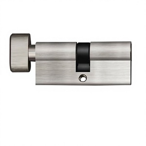 Cilindro per Serratura Moderna in Lega di Zinco Placcato Nichel con 3 Chiavi, 70mm, per Porte in Legno - Product Image 2