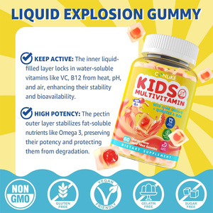 Caramelle Gommose Multivitaminiche <span class=keywords><strong>Omega</strong></span> 3 al Gusto Arancia per Bambini, Stimolano il Sistema Immunitario, Sicure per Neonati, Dosaggio Controllato - Product Image 5