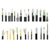 Fibra Optica 12 24 48 Hilos 4 Core 12Hilos 1km jaket tunggal/ganda ASU kabel serat optik luar ruangan