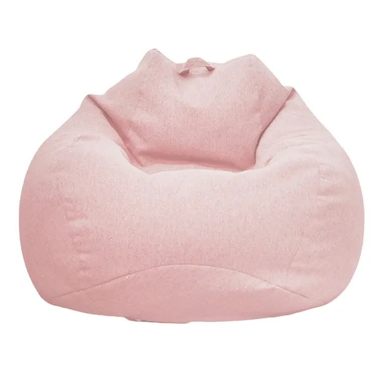 Voorraad Goede Kwaliteit Bean Bag Stoelbekleding Polyester Linnen Zitzak Cover