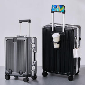 Valise à roulettes Yongsheng 20 pouces avec cadre en aluminium, serrure TSA, roues pivotantes, antivol, pour voyages d'affaires - Product Image 4