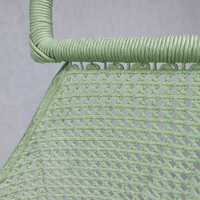 Fauteuil suspendu œuf en corde polyester pour jardin, patio, camping, balcon, maison, mobilier d'extérieur et parc