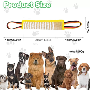 Giocattolo resistente per cani in iuta bastoncino di addestramento per morsi resistenti alle lacrime <span class=keywords><strong>K9</strong></span>/animali domestici giocattoli da masticare interattivi per animali domestici attrezzature per agilità all'ingrosso - Product Image 5