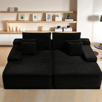 Idées d'affaires à faible investissement : Canapé-lit nuage en tissu compressé format Queen pour salon – Stock basé aux États-Unis