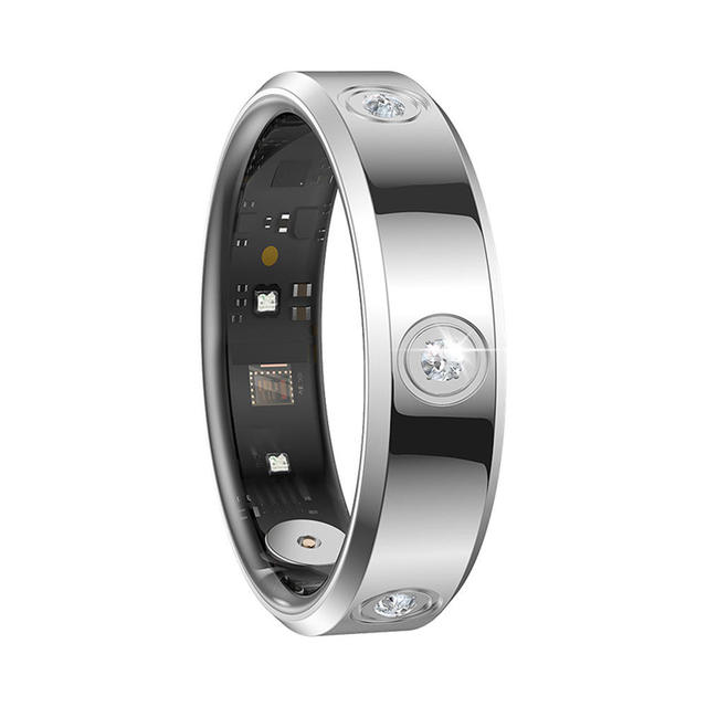 Smart Health Ring, Featuring Stress and Sleep Monitoring Functions, Compatible with IOS and Android,Waterproof Fitness Tracker