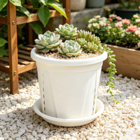 Pot de culture avec contrôle des racines, aérations latérales, trous de drainage inférieurs, pots de pépinière réutilisables en PP, durables pour sol, intérieur, balcon, fleurs et légumes