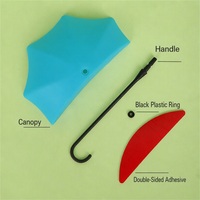Plateforme de décollage réaliste pour petauhiers, auto-adhésive, fixation murale sans perçage, plateforme de saut design parapluie pour petits animaux