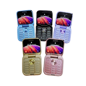 Nouveau téléphone à <span class=keywords><strong>clapet</strong></span> Mini I17 double SIM 2G GSM, téléphone portable à gros boutons pliable pour les personnes âgées, les étudiants, cadeau - Product Image 4