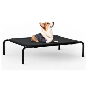 Outdoor travel camping movable breathable sleeping cooling Large Dog raised pet bed pet bed Hammocks elevated dog bed