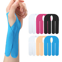 Bande de kinésiologie pré-découpée en coton, imperméable et respirante, pour le soutien musculaire sportif, unisexe