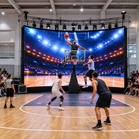 Écran LED d'intérieur P1.953 à assemblage sans soudure pour location événementielle, festivals de musique, tournois sportifs, spectacles de première scène, panneau IP65