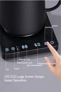 กาต้มน้ำไฟฟ้า ZeroHero WuMing มาตรฐาน US UK EU ความจุ 600 มล. สแตนเลสสตีล กาต้มน้ำคอห่านสำหรับกาแฟ - Product Image 4