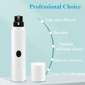 Cortaúñas eléctrico para perro, amoladora de uñas recargable por USB, luz LED, para mascotas, patas de gato silenciosas, SUMINISTROS DE ASEO para uñas - Product Image 4