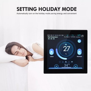 Termostato de Piso con Calefacción Eléctrica WiFi Inteligente Glomarket Tuya, Diseño Moderno, Material de PC Antiinflamable, Fácil Instalación - Product Image 4