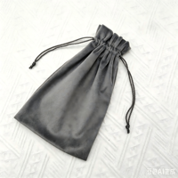Pochette à cordon en velours de qualité supérieure avec logo personnalisé, anti-poussière, grande taille, pour le rangement des pistolets de massage et l'emballage d'appareils électroniques