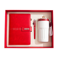 Ensemble cadeau d'affaires, logo personnalisé, carnet en cuir à couverture rigide, stylo, tasse à café, cadeau promotionnel pour les événements d'entreprise, le personnel de bureau, les clients