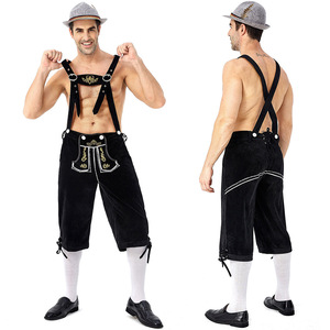 Ensemble de 3 pièces pour homme, Costume modèle oktoberaken <span class=keywords><strong>Lederhosen</strong></span>, Costume modèle bvmien, octoberaken allemand au Festival bière Cosplay, fête d'halloween - Product Image 3
