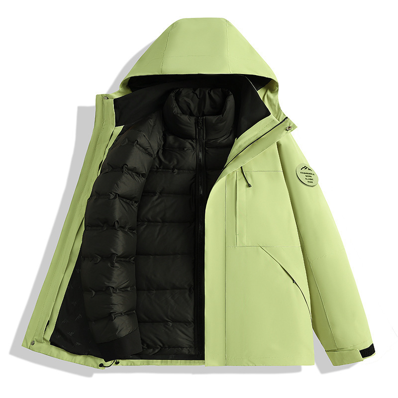 Verde lima - Estilo unisex [Forro de plumón extraíble]