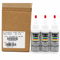 Super Lube 56104 Huile de silicone 100 cSt Polydimethylsiloxane Fluide de qualité alimentaire Lubrifiant diélectrique pour caoutchouc et plastique