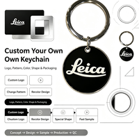 Porte-clés en métal émaillé rond personnalisé, porte-clés avec logo d'entreprise OEM, souvenir promotionnel en gros, cadeau de marque personnalisé en usine