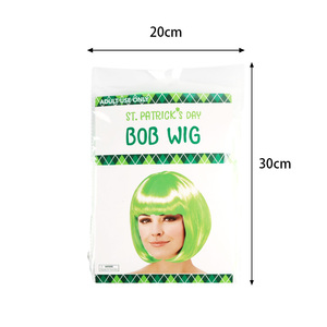 Peluca Corta Verde <span class=keywords><strong>de</strong></span> San Patricio, <span class=keywords><strong>de</strong></span> Plástico Resistente, <span class=keywords><strong>de</strong></span> Alta Calidad, Nueva Llegada, Venta al Por Mayor, <span class=keywords><strong>Disfraz</strong></span> <span class=keywords><strong>de</strong></span> Fiesta, Impermeable, <span class=keywords><strong>de</strong></span> Fábrica - Product Image 5
