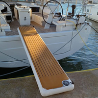 Passerelle gonflable imperméable en drop stitch, ponton aquatique pour yoga, passerelle de baignade, plateforme pour accès au yacht