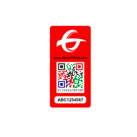 Étiquettes de sécurité personnalisées Anti-contrefaçon Numéro de grattage Vérification Code QR 3D Anti-effraction Autocollants pour la protection des produits de marque
