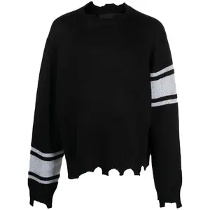 Лидер продаж вязаная одежда OEM 2021 модный дизайн мужская одежда с длинным рукавом Молодежный узор Мужской пуловер свитер