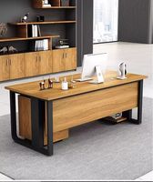 Bureau Minimaliste Moderne avec Plateau Épaissi, Table d'Ordinateur pour Bureau à Domicile, Bureau de Direction pour Travail et Étude, Vente en Gros