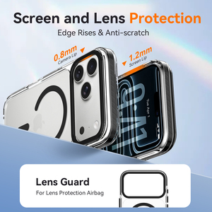 Nueva Funda Magnética Transparente para <span class=keywords><strong>iPhone</strong></span> 18 Pro Max, Marco Metálico para Cámara, TPU+PC, Antigolpes, para <span class=keywords><strong>iPhone</strong></span> 15 16 17 18 Pro - Product Image 3
