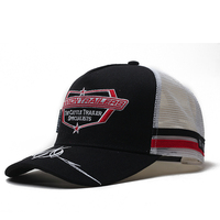 Chapeau en maille personnalisé de haute qualité imprimé sous les bords 5 panneaux avec logo brodé Pays australien Chapeau en maille de camionneur de haut profil