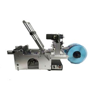 Machine de codage et d'étiquetage semi-automatique pour bouteilles rondes MT50, étiqueteuse autocollante pour petites bouteilles en verre, machine d'étiquetage manuelle - Product Image 2