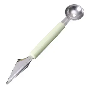Utensilios de cocina, cuchara para helado, cuchillo para tallar frutas y verduras, excavadora de frutas de acero inoxidable, cuchara para melón