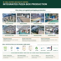 Boîte à pizza carrée personnalisée imprimée 8x8x3 pouces, boîte d'emballage alimentaire en carton ondulé, boîte de livraison de nourriture à emporter